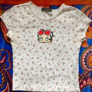 Super cute Brandy baby tee both Betty boop patch